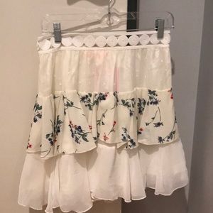 Showpo two piece set layered skirt and tie top